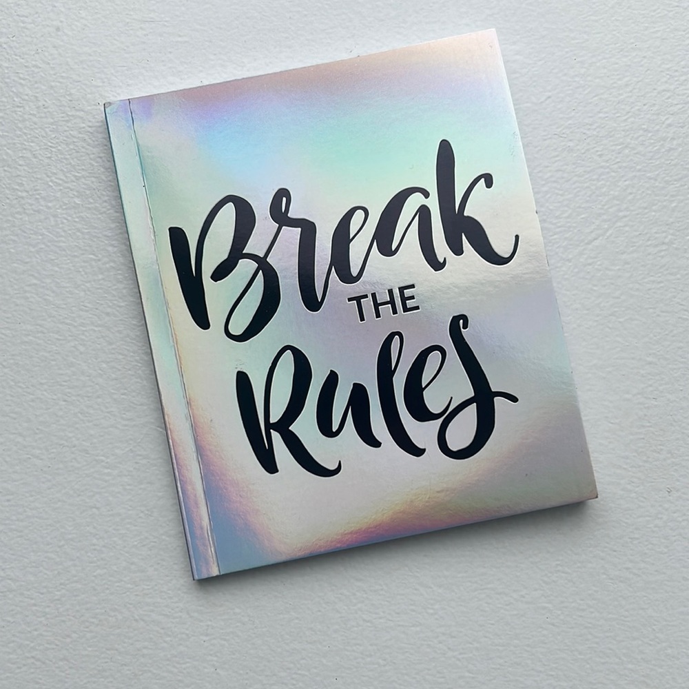 NWT Break The Rules Holographic Notebook